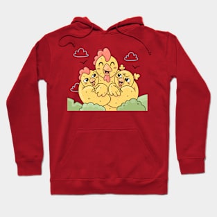 Chicken Family Love Hoodie